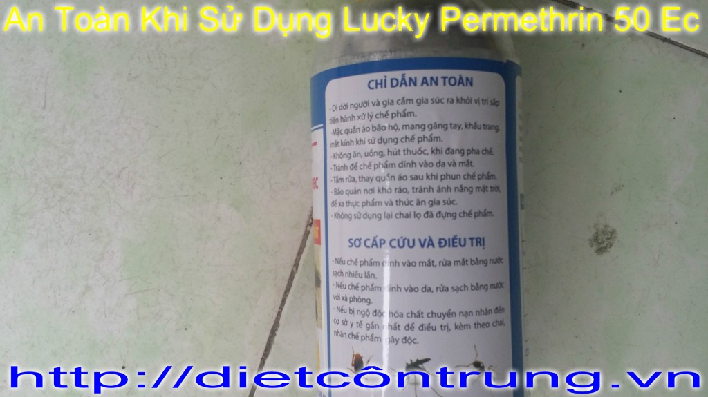 Chi Dan An toan Khi Su Dung Lucky Perrmethrin 50 Ec